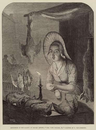 Affiches d'Art Fille à la Volaille Toile Haute Définition 60x90