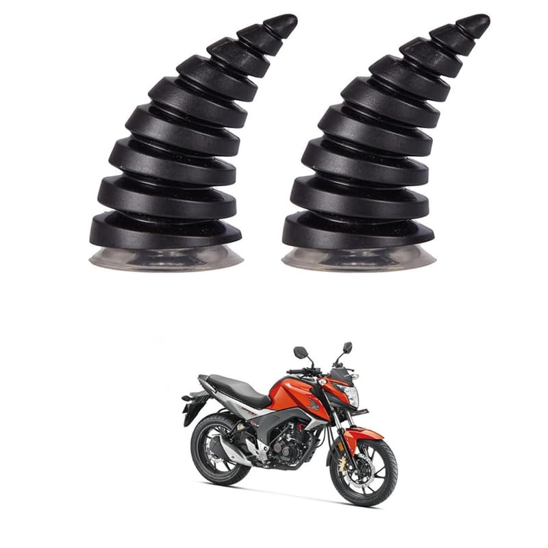LOVMOTO 2 Pcs Helmet Devil Horns with Suction Cups - Motorcycle Helmet Devil Horn Decoration Car Roof Ornament 3D Car Hood Stickers Bike Ski Motorcycle Comfortable with C-B Hor-net 160-image-20