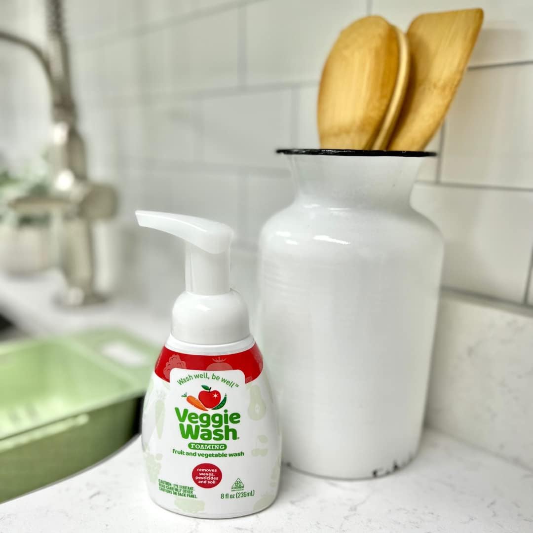 Veggie Wash Foaming Fruit & Vegetable Wash, Produce Wash and Cleaner, Pack of 2