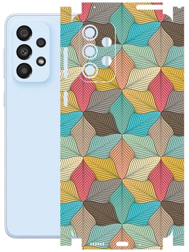 Image of AtOdds - Full Body Back Screen Guard Protector Film - Lamination Wrap Skin Sticker Compatible with Samsung Galaxy A33 (5G) | Scratchproof Matte Finish (Autumn)
