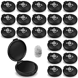 ERKOON 22 Pack Fingerprint Ink Pads, Thumbprint Ink Pad for Notary Supplies Identification Security ID Fingerprint Cards Fingerprint Black