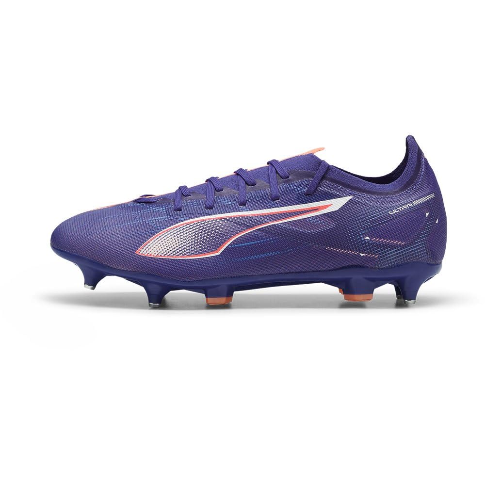 Puma Unisex Ultra 5 Match Mixed Soft Ground Football Boots, Lapis Lazuli-Puma White-Sunset Glow, 6.5 UK