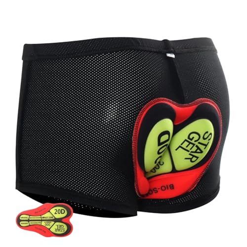 Culotte Ciclismo Hombre,Calzoncillos De Ciclismo Bicicleta Calzoncillos Boxer for Hombre Bragas Pantalones Cortos de Ciclismo Negro Bicicleta Gel Ciclismo Jersey Motocross Transpirable(3,L)
