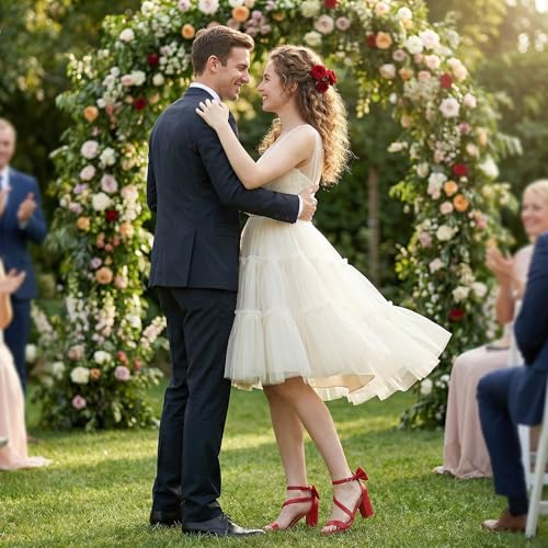 Image of Reimferce Womens Comfortable Heels for Wedding: No Blisters & Sore Feet by 40% Better Shock Absorption During Wedding - 8-Hour Keeping Pain-Free for Brides & Bridesmaids