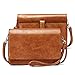 BROMEN - Bolso bandolera para mujer, tamaño pequeño, para teléfono móvil, bolso de mano, Marrón (1- marrón ), Small