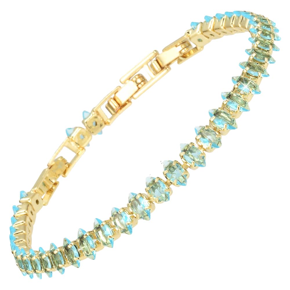 RIZILIA Not-Your-Basic Minimalist to Statement CZ Tennis Bracelet for Women
