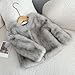 Girls Faux Fur Jacket Coat Winter Warm Fluffy Tie Dye Fleece Jackets Cardigans Cute Comfy Casual Fashion Kids Outwear