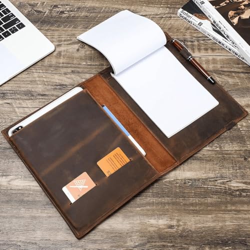 Carnet de notes d'affaires en cuir B5 vintage de bureau
