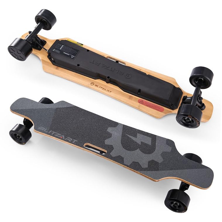 Blitzart 38' Hurricane Electric Longboard Electronic Skateboard 18mph 350w...