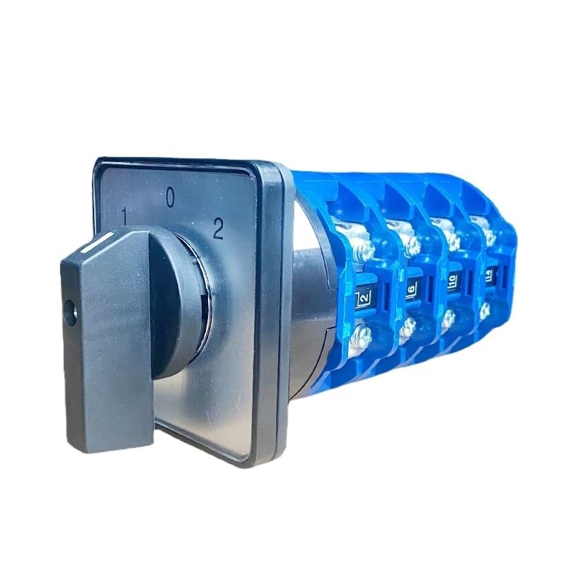 Dc Voltage Automatic Electrical Changeover Rotary cam Switch Four Poles 125A Sliver Point Contacts