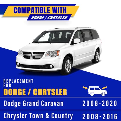 Image of 3 wipers Replacement for 2008-2019 2020 Dodge Grand Caravan, Chrysler Town & Country 2008-2016 Windshield Wiper Blades Original Equipment Replacement - 26 inch /20 inch /16 inch (Set of 3) U /J HOOK