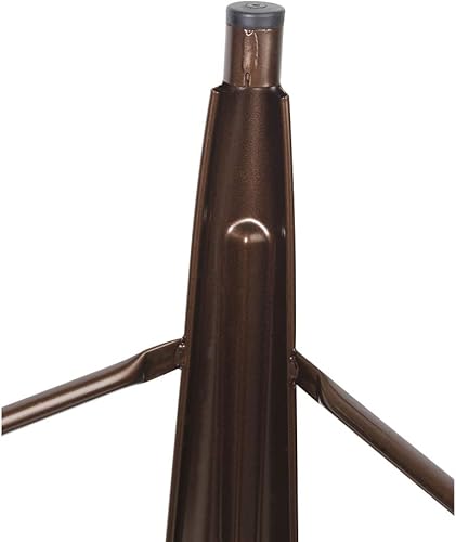 Miniatura 77 de GIA Taburete de mostrador sin respaldo de 24 pulgadas, cantidad de 4, bronce con asiento de madera clara Negro -,Café,Gris,gris, (Gun