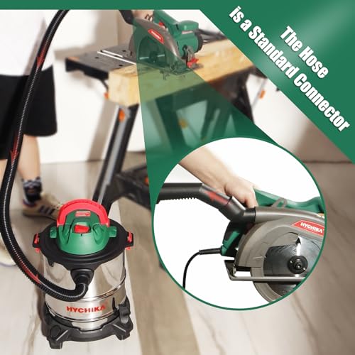 HYCHIKA 3 in 1 Wet and Dry Vacuum Cleaner, Power: 1200 W, 20 L Stainless Steel Tank, 6 M+ Cleaning Range (2.5 M Power Cores + 3.5 M Soft & Hard Hose), for Garden Outdoor Floor Sofa Cleaning 6 HYCHIKA 3 in 1 Wet and Dry Vacuum Cleaner, Power: 1200 W, 20 L Stainless Steel Tank, 6 M+ Cleaning Range (2.5 M Power Cores + 3.5 M Soft & Hard Hose), for Garden Outdoor Floor Sofa Cleaning - Image 6