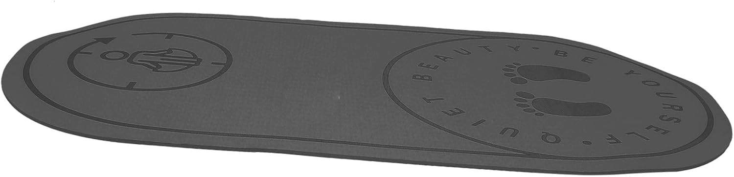 Jump Rope Mat Non-slip Indoor Exercise Pad for Jumping Rope Yoga and Fitness Tpe Cushioning for Sound Absorption and Shock Resistance Gray