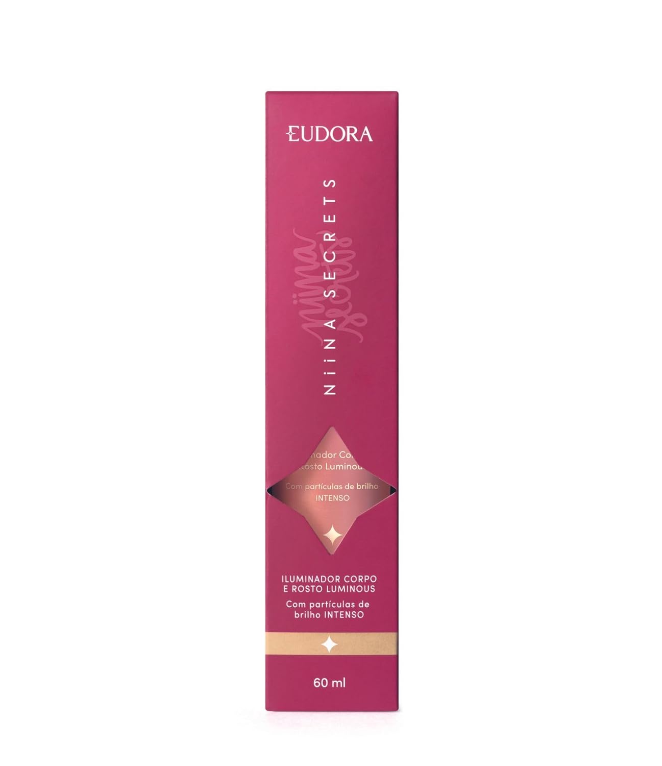 EUDORA NIINA SECRETS ILUMINADOR CORPO E ROSTO LUMINOUS 60ml em promoção! Veja a oferta e mais achadinhos de Iluminador 4 Hoje é o melhor dia para comprar EUDORA NIINA SECRETS ILUMINADOR CORPO E ROSTO LUMINOUS 60ml com aquele preço maroto! Promoção! Aproveite a oferta! 4