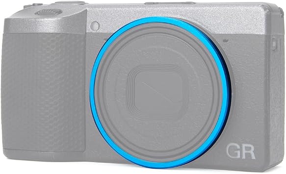 GR4 Metal Camera Lens Decoration Ring Cap for Ricoh GR IV Replaces for Ricoh GN-3 Ring Cap Camera Accessories Blue