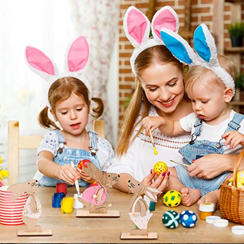 3Pcs Coniglio Pasquale Decorazioni,Statuetta