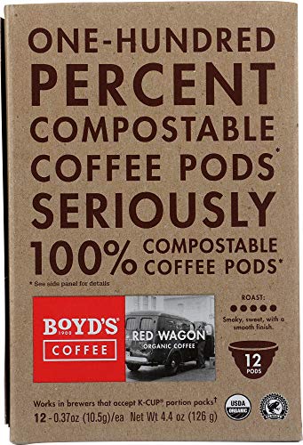 Boyd's Coffee Single Cup, Red Wagon, 12 Count (Pack of 6)