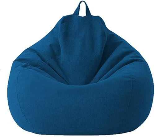 Puf suave para niños y adultos, funda para silla puff de almacenamiento para sofá sin relleno, almacenamiento de animales de peluche, para