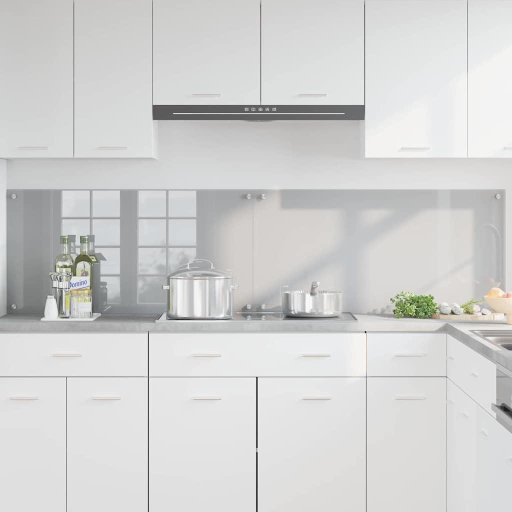 Generisch Küchenrückwand 2 pcs Hellgrau 100 x 50 cm Gehärtetes Glas,Heim & Garten,Küche & Esszimmer,Küchenhelfer & -utensilien-3415456
