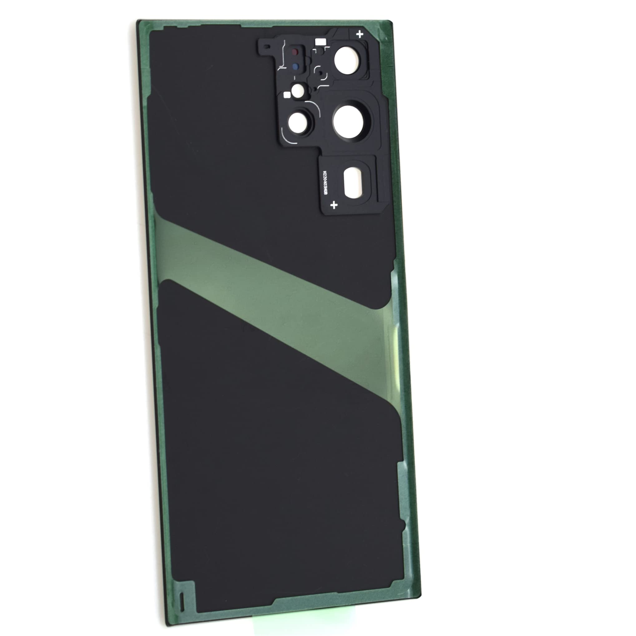 Red Acrylic Glass Back Cover Replacement for Samsung Galaxy S22 Ultra 5G with Rare Camera's Frame and Glass Cover Pre-Cut Adhesive and Installation Instruction Tool Kit are Include