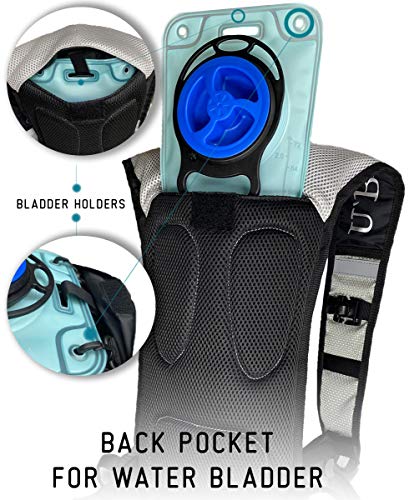 Hydration Backpack Pack with 2l Water Bladder - Camelback for Kids Men & Women - Running Hiking Cycling