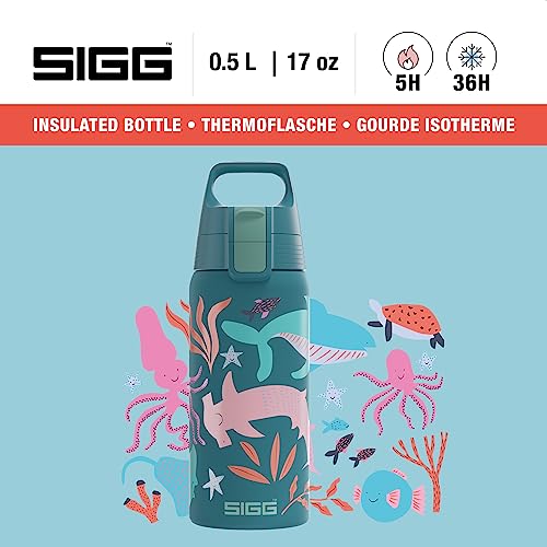 Sigg, Insulated Kids Water Bottle, Shield One Therm, Suitable For Carbonated Beverages, Leakproof, Dishwasher Safe, BPA Free - Image 2