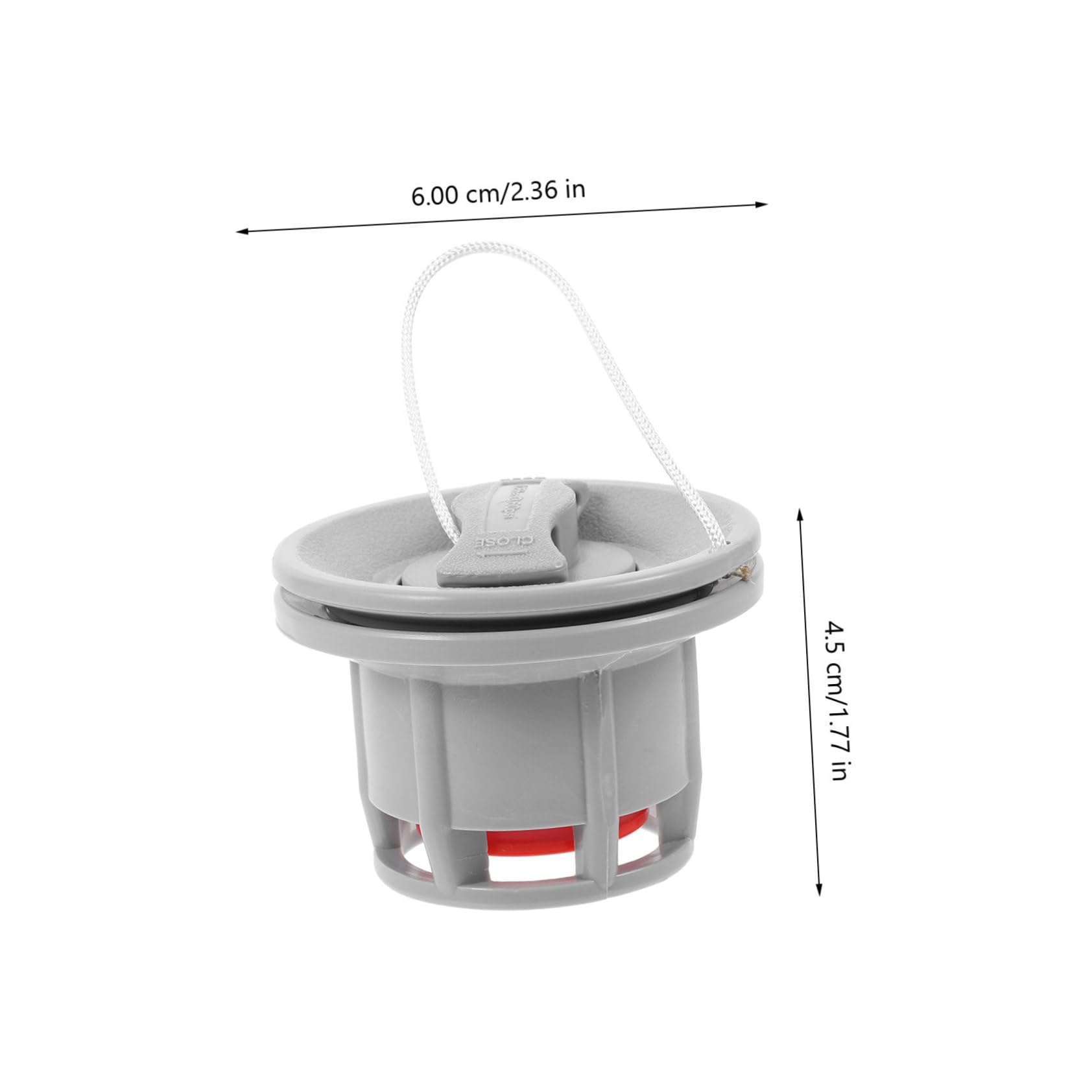 Yardwe Valvola Aria per Gommone Tubi Fluviali per Galleggianti Pesanti Gonfiabile Piscina Gommone Aria Drenare Valvola di Sfiato del Kayak Attacco Valvola Kayak Remare Grey Pom