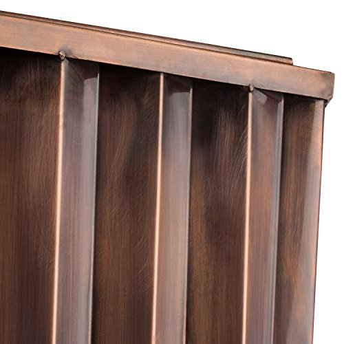 H Potter Tall Planter Large Outdoor Copper Antique Flower Pot Indoor Patio Deck Ribbed Garden 29 Inches High #TOP3