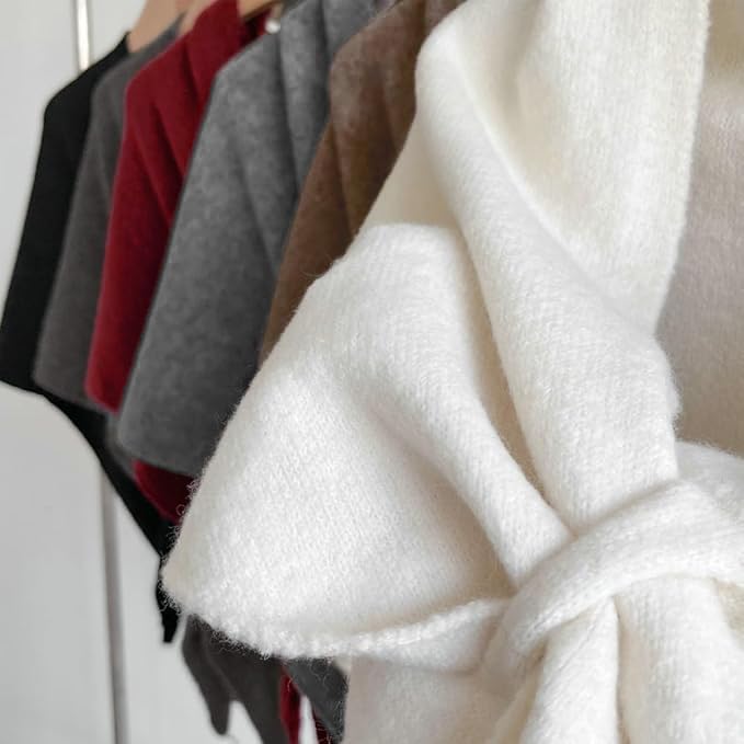 SKAYS Shawl Wraps For Women Pashmina Wraps Knitted Wool Shawls Sweater Shawl Scarf Shrug Cardigan - Image 4