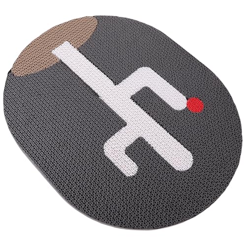 lurrose 猫用爪とぎボード 段ボール製 耐久性 キャットアミューズメント おもちゃ 壁掛け対応 ペットのストレス解消用品 ラ ランダムカラー