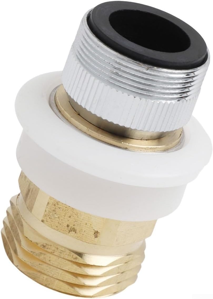 GHTM Valve de machine à laver à double sortie en laiton 15 mm x 1,9 cm pour adaptateur de lave-vaisselle et tuyau d'arrosage (longue)