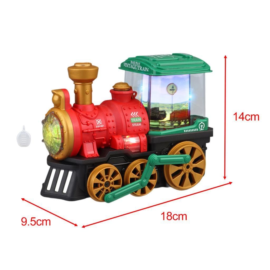 Tren Eléctrico, Juguete Educativo para Niños Pequeños, Locomotora de, Tren Musical, Ideal para Niños de 3 años en Adelante. Regalo de Cumpleaños, Rojo