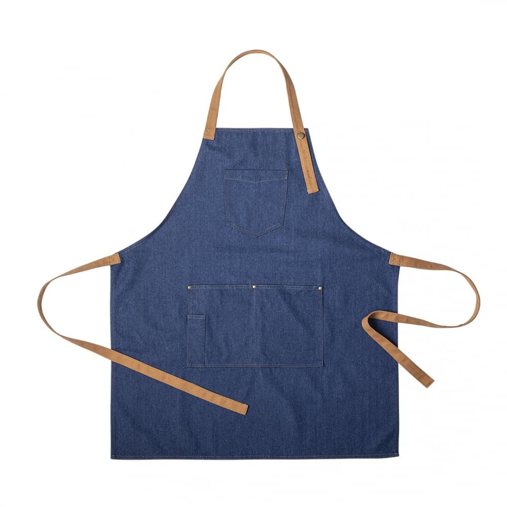 XChef 2 Delantales Vaqueros Unisex – Mandiles Resistentes para Hombre y Mujer, con Bolsillos – Ideales para Camarera, Cocinero o Restaurante – Regalo Personalizado Original y práctico