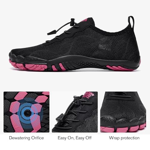 hiitave Womens Water Shoes Quick Dry Barefoot for Swim Diving Surf Aqua Sports Pool Beach Walking Yoga4