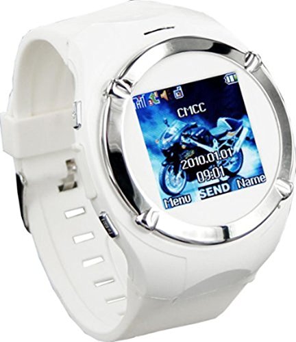 CNPGD Watch Phone Unlocked Cell Phone Mobile Touch Screen Mp3/4 Fm (White)