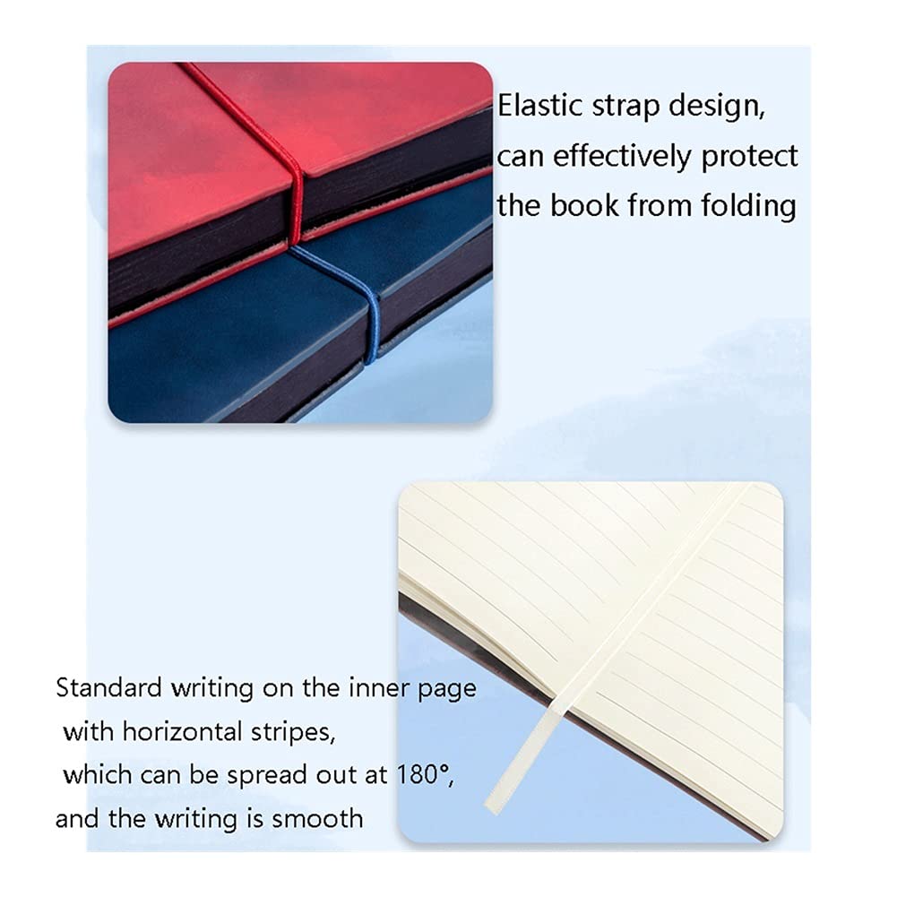 Carnets et journaux Journal/Notebook A5 Journal de Cuir A5 Épaissie Business Notepad Modèle de Tissu Bloc-Notes magnétique pour Bureau Accueil School Business étudiant en Commerce (Color : C)