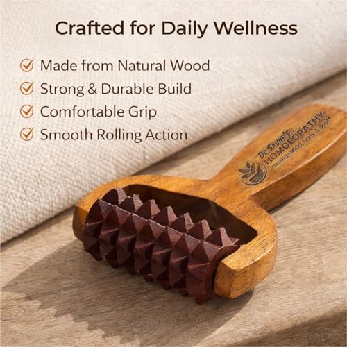 Image of Dr Saune's Wooden Scalp Roller Massager for Hair Growth, Improves Blood Circulation, Painless Massage, Enhances Oil Absorption