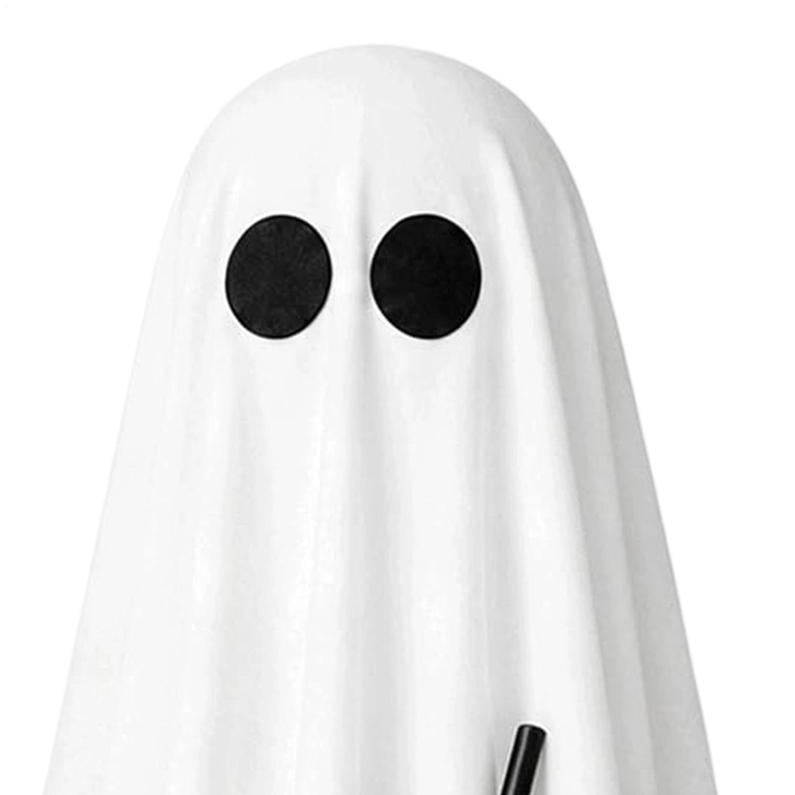 Dekoracje Duchy Halloween Dekoracyjne Świetlne Figurki Ducha LED | 2 Figurki Halloweenowe Z Miotłą Do Wnętrz i na Zewnątrz Łazienka Kuchnia Biuro Kominek Ganek