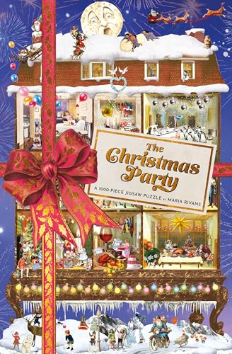 Puzzle de 1000 piezas de alta calidad The Christmas Party diseñado por Maria Rivans