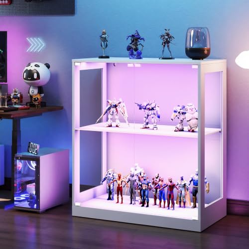 Image of AMERLIFE Modular DIY RGB Display Cabinet, 32 x 16 x 36 Inch