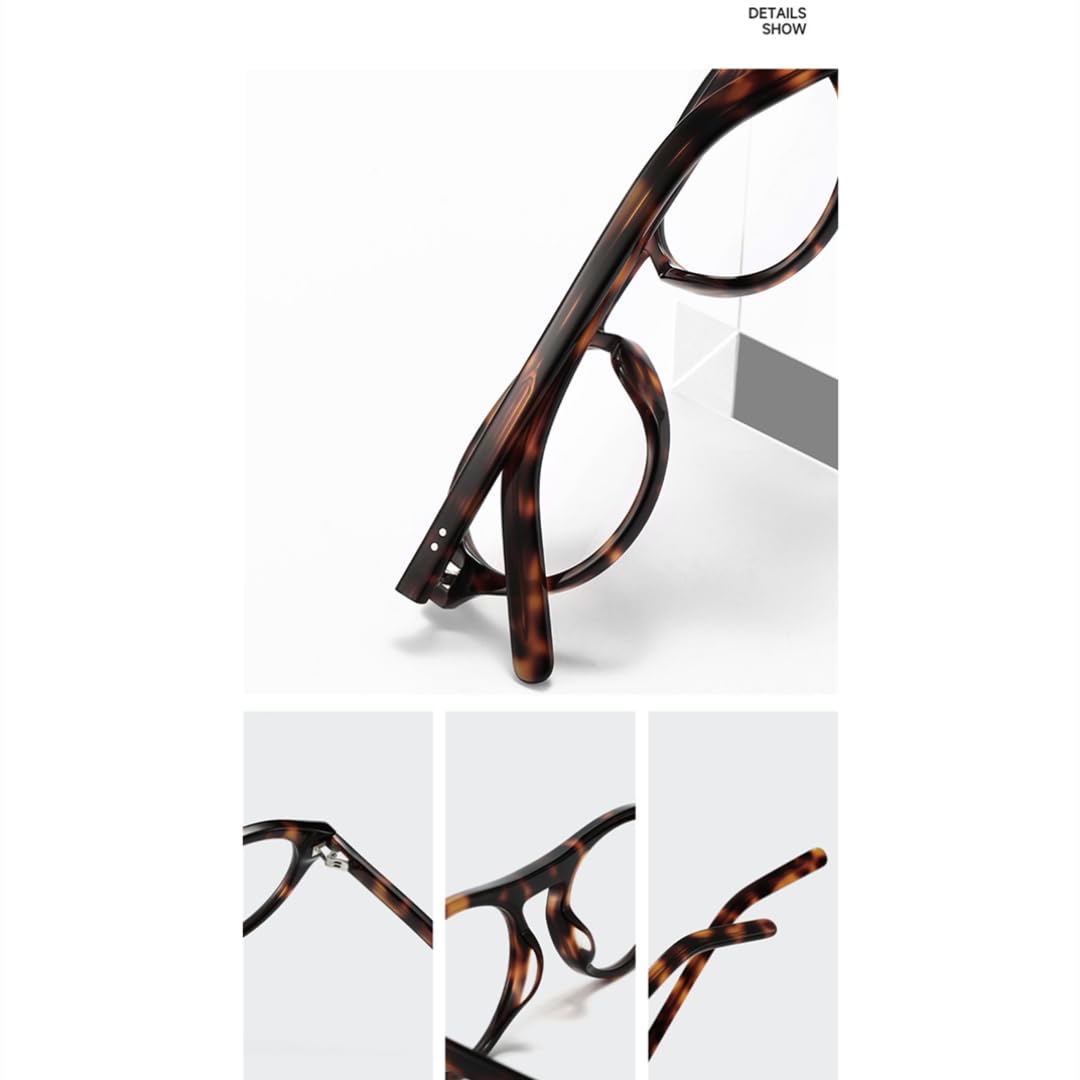 Gafas de sol retro de acetato con montura ovalada.