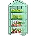 Ohuhu Mini Greenhouse, Small Plant Greenhouses, 4 Tier Rack Stands Portable Garden Green House for Outdoor & Indoor, 1.5 x 2.25 x 5.25 FT