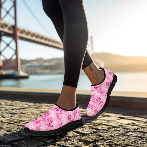 Image of Womens Slip On Walking Shoes Non Slip Loafer Breathable Holiday Travel Shoe Lightweight Casual Low Top Sneakers SizeUS 5.5-11.5