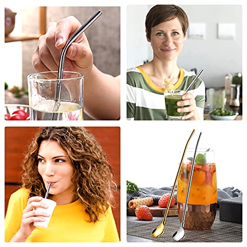 ZOLISCHE 10 Pezzi Cannucce Riutilizzabili in