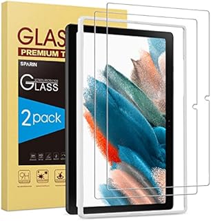 SPARIN 2 Pack Screen Protector for Samsung Galaxy Tab A8 10.5 inch, Installation Alignment Frame Included, Tempered Glass Screen Protector for Galaxy Tab A8