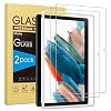 2 stuks Sparin beschermfolie compatibel met Samsung Galaxy Tab A8 10,5 inch, gehard glasfolie voor Galaxy Tab A8 2022, 9H hardheid, met frameinstallatiehulp