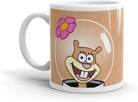 SPONGEBOB SQUAREPANTS Sandy Big Face 11 oz Mug- Officially Licensed