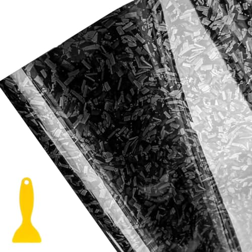 Wellzenith Geschmiedete Carbon Folie,150 * 30cm Selbstklebend Autofolie aus Vinyl,Forged Carbon Folie Vinylfolie (Glänzend Schwarz) Wellzenith Geschmiedete Carbon Folie,150 * 30cm Selbstklebend Autofolie aus Vinyl,Forged Carbon Folie Vinylfolie (Glänzend Schwarz)