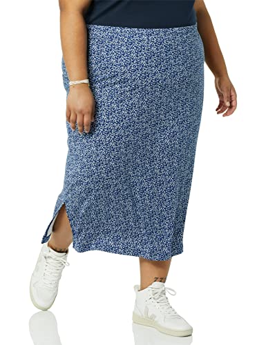 Amazon Essentials Women's Pull-On Knit Midi Skirt...